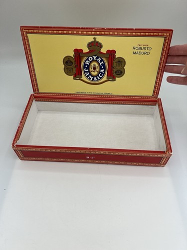 Royal Jamaica leere Zigarrenkiste Dominikanische Republik Vintage 10x5" Aufbewahrung Dekor - Bild 6 von 9