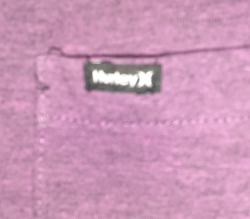 Hurley Herren Poloshirt Größe L lachsfarben Kurzarm Tasche vorne - Bild 3 von 5