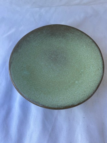 Vintage Frankoma Pottery Candle Holder – Sculptural Brown & Green Glaze 4.5” - Picture 2 of 5