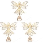 3 Pcs Christmas Tree Night Light Xmas Star Farmhouse Decor Figurines Lamp