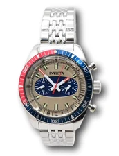 Invicta Speedway Monaco Men's 43mm Dual Time Desert Sand Dial Watch 40525