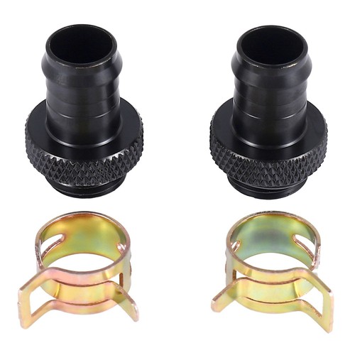 2Pcs Barb Fitting Computer Water Cooling Radiator Copper Heatsinks Cooler7614
