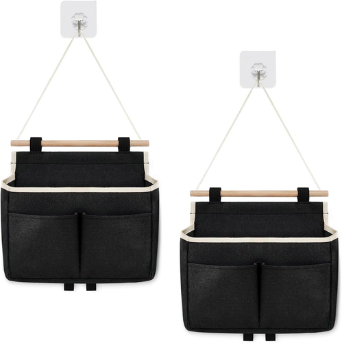 Portaoggetti Da Appendere,2Pcs Borsa Portaoggetti Da Parete,Borsa Porta Oggetti - Foto 8 di 12