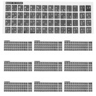  10 Sheets Keyboard Aufkleber Arabische Tastaturaufkleber Laptop-Aufkleber