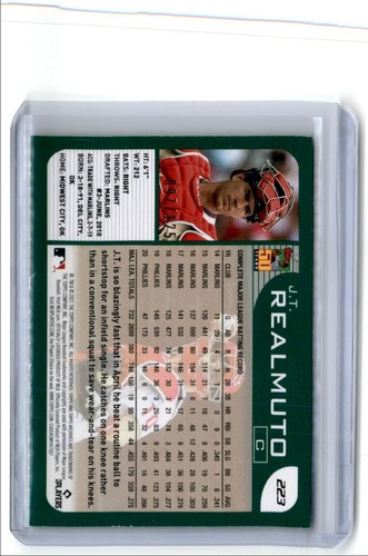 2021 Topps Archives Green J.T. Realmuto 097/125 Philadelphia Phillies #223 - Picture 2 of 2