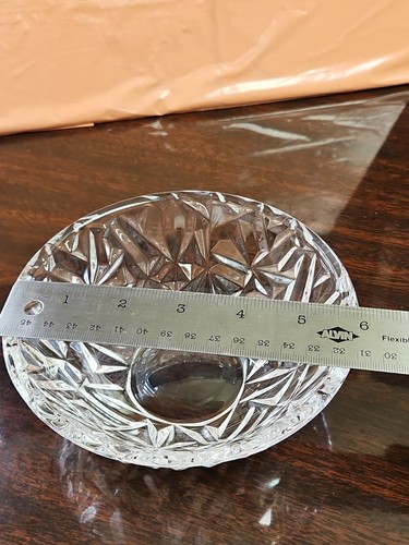 Tiffany & Co Crystal Glass 6 inch Rock Cut serving Bowl- Beautiful - Picture 8 of 10