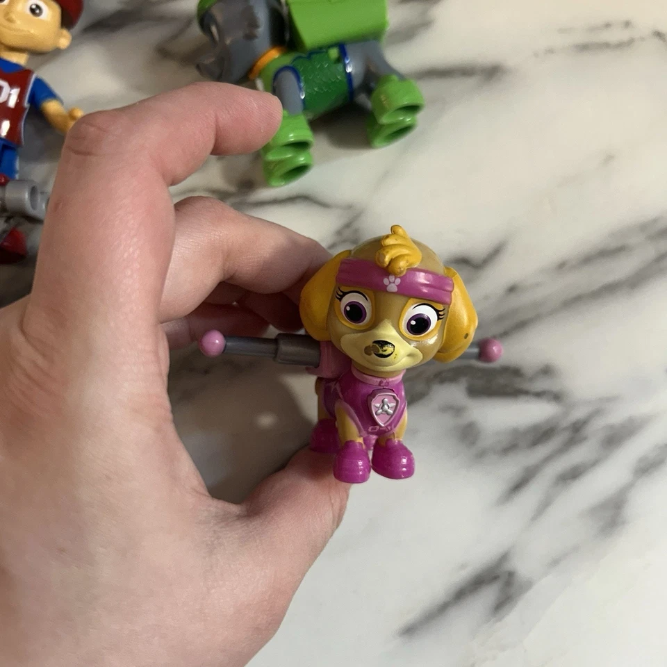 Lote de figuras Paw Patrol Toys All Star Pups Chase Skye Rocky & Ryder difíciles de encontrar Foto 4 de 4