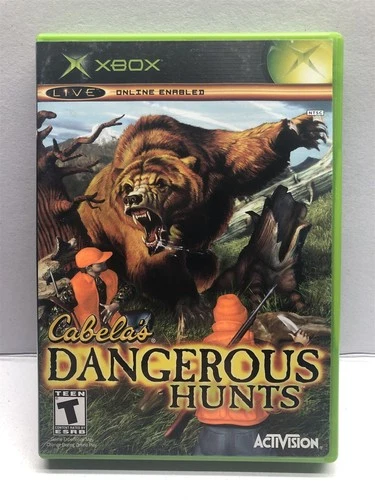 Cabela's Dangerous Hunts (Microsoft Xbox, 2003) Complete w/ Manual - Tested