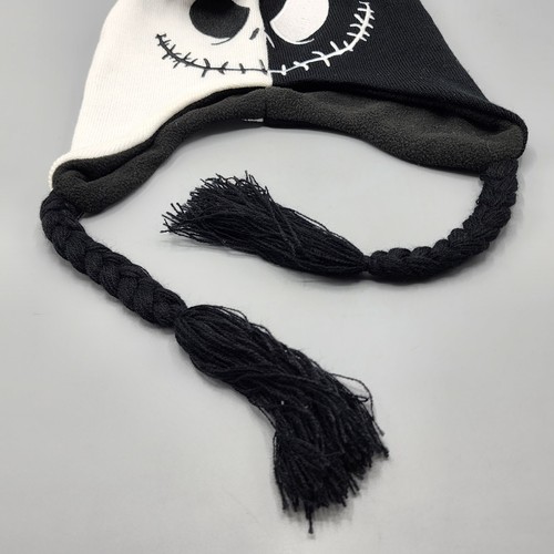 The Nightmare Before Christmas Peruvian Knit Beanie Black & White / Adult / NEW - Picture 4 of 10