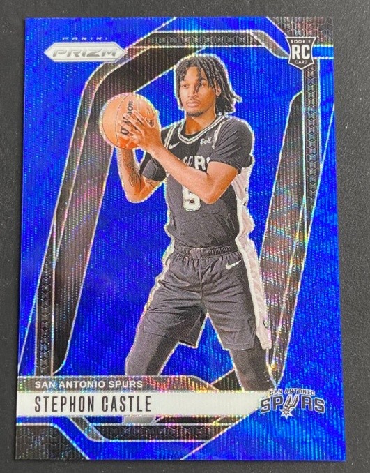 Stephon Castle 2024-25 Panini Prizm Blue Wave Prizm 116/125 RC #234