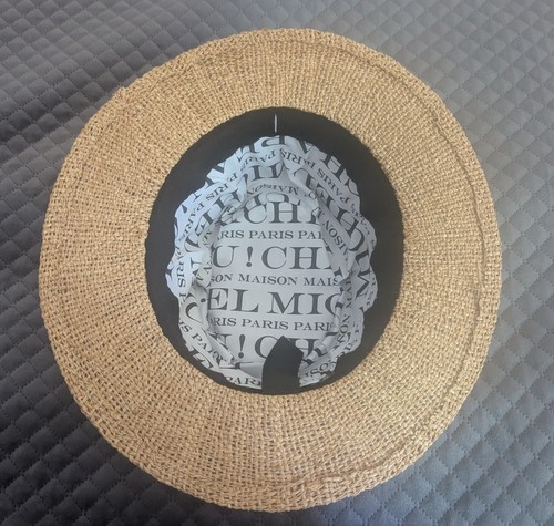 Maison Michel Paris Fedora Hat In Straw Women Beige M - Picture 10 of 10