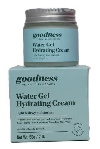 Goodness Wasser Gel Feuchtigkeitscreme Creme 2 Oz. Vegan Clean Beauty Feuchtigkeitsspendend Taufrisch Neu