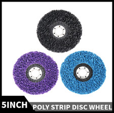3Pcs 125mm Mix Poly Strip Wheel Discs Paint Rust Removal For Metal Angle Grinder