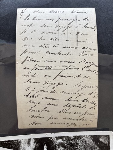 63267 Lourdes France Real Black-white Photo Postcard 2 Used SP* - Picture 2 of 3