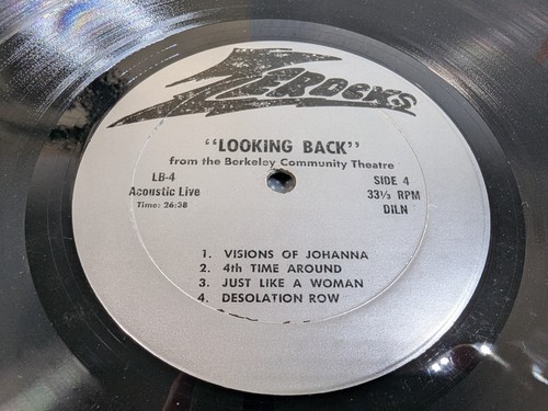 BOB DYLAN - Zimmerman "Looking Back" - ZEROCKS 12" LP 33 RPM EX / EX - Imagen 6 de 23