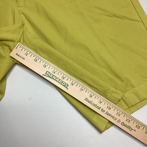 NWT Brooks Brothers Shorts Yellow Bermuda Garment Dyed 100% Cotton Size 40 - Picture 13 of 15