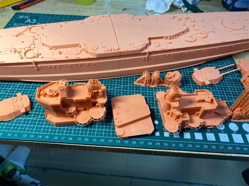 3d Printed Kits 1/350 Hms Thunderer Battleship(full Hull/waterline) - Picture 6 of 9