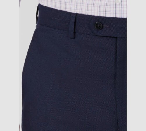Vince Camuto Mens Slim-Fit Stretch Wrinkle-Resistant Suit Pants in Navy-30/32 - Picture 3 of 3