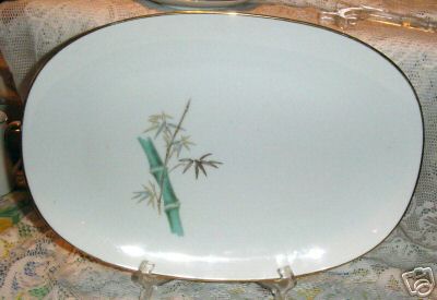 NORITAKE ORIENTALISCHE SERVIERPLATTE 11 3/8" 6341 BAMBUS - Bild 1 von 1