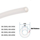 1X 3D Printer PTFE Extruders Tube for 1.75mm Filament 2 ID 4 OD Pipe Hose