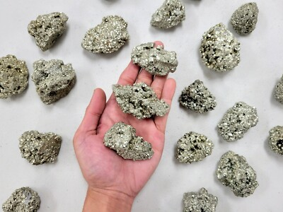 #ad Pyrite Crystal Chunks Raw Golden Pyrite Stone AKA Fool#x27;s Gold from Peru $19.95