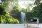 3D Waterfall Forest Scenery Self-adhesive Removeable Wallpaper Wall Mural 283