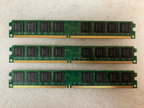 ~ (3x 1GB) Kingston KVR667D2N5K2/2G PC2-5300 DDR2-667 Slim Desktop DIMM Memory - Picture 2 of 3