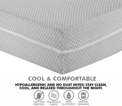 Anti Bug Mattress Protector Bed Cover Full Zip Encasement Single Double S King - Picture 2 of 23