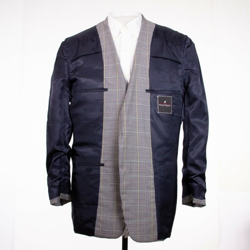 Blazer de pata de gallo a cuadros Hickey Freeman para hombre 40R abrigo deportivo traje chaqueta - Imagen 8 de 10