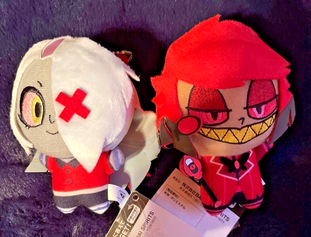 Hazbin Hotel Plush Doll Mascot Chain Vaggie Alastor Set of 2 Namco