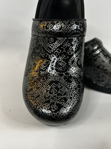 Dankso Damen Metallic Marmor Tintenmuster Profi Clog Größe 40 EU US 9,5-10 - Bild 3 von 9