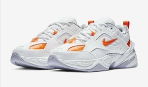 nike m2k tekno white and orange