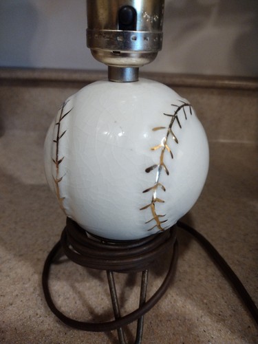 PITTSBURGH PIRATES Baseball 1940's LAMP Rare Vintage WORKING W Original SHADE - Picture 4 of 19
