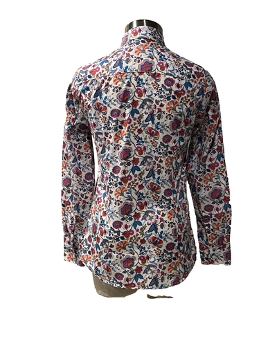 SPORTSCRAFT & LIBERTY MABELLE Pink/Blue Floral Cotton Blouse Shirt 6AUST-UK/2US - Picture 7 of 19