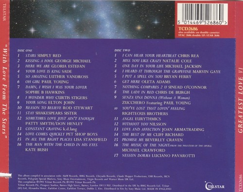 Various Artists - The Greatest Love VI - With Love From The Stars 2CD 1993 - Picture 2 of 4