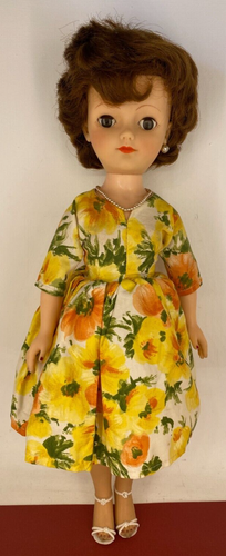 Vintage 1950s ☆ Fashion Doll ☆ High Heels, Necklace, Stockings - 19" / 50cm