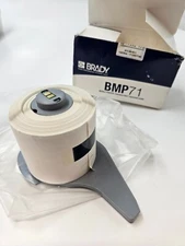 BRADY M71C-2000-595-YL WEATHER PERMANENT ADHESIVE VINYL LABEL TAPE FOR BMP71