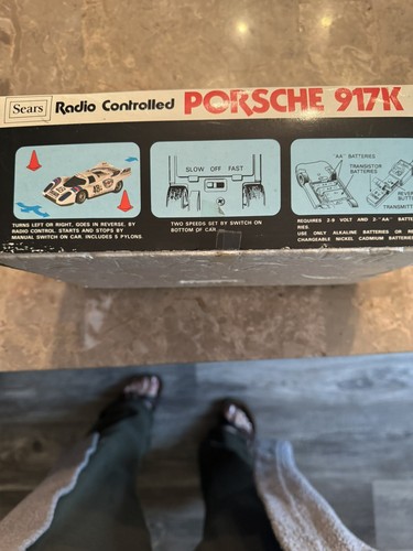 Vintage Sears Radio Controlled Porsche 917K ~ Original Box - As Is - Untested - Picture 2 of 10