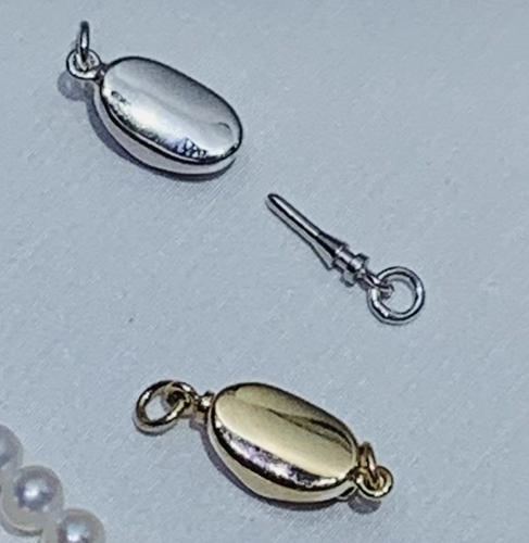 Pure AU585 14K Solid Gold Yuanbao Clasp For Bracelet Necklace Jewelry DIY 2 Size - Picture 2 of 7