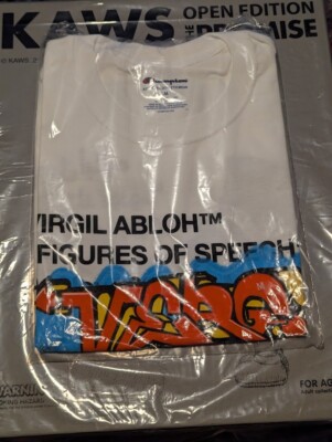Off-White Champion Shirt Mens Medium Virgil Abloh Figures Of Speech Qatar 2021 