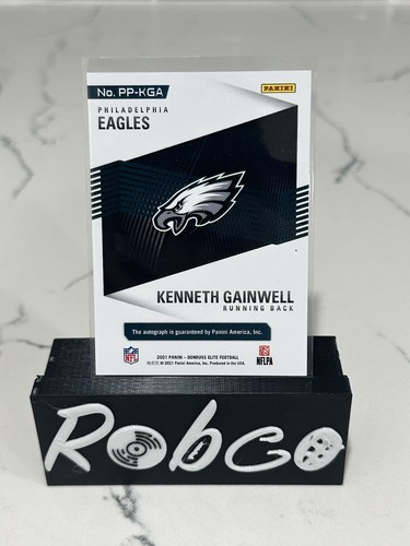 KENNETH GAINWELL 2021 Panini Donruss Elite Pen Pals Rookie Auto RC Eagles - Picture 2 of 2
