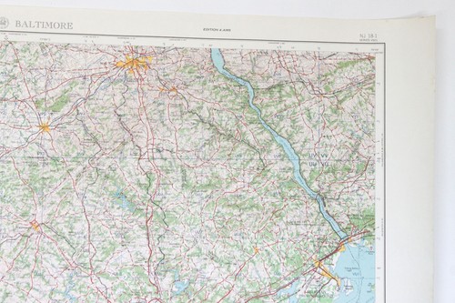 Baltimore MD Vintage Original Army Service Corps Engineers Topographic Map - Bild 6 von 9
