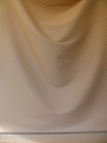 8Y SCALAMANDRE TRELLIS JARQUARD WHITE BURLAP TAN #1373 - Picture 5 of 5