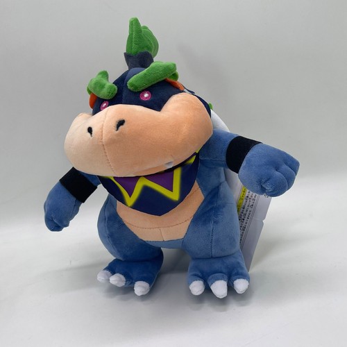 Super Mario Bros. Wonder Dark Bowser Jr. Peluche jouet souple poupée nounours 10" - Photo 1/5