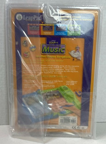 Cancionero y cartucho Leap Pad Leapfrog Leap 1 música madre ganso sellado #21F - Imagen 3 de 5