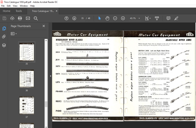 Three Vintage Trico Wiper Blades & Equipment Catalogues 1959, 1960 & 1973 |  eBay