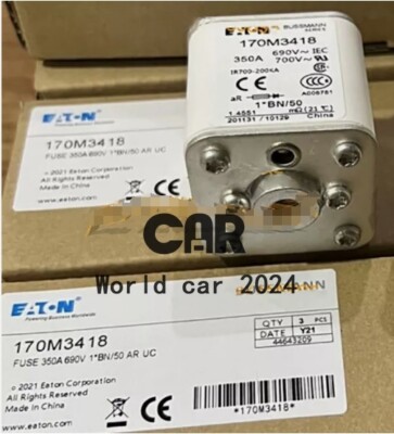 Fusible Industriel Bussmann 170M3418 - 350 Ampères - 690 Volts - Occasion Retiré Du Service