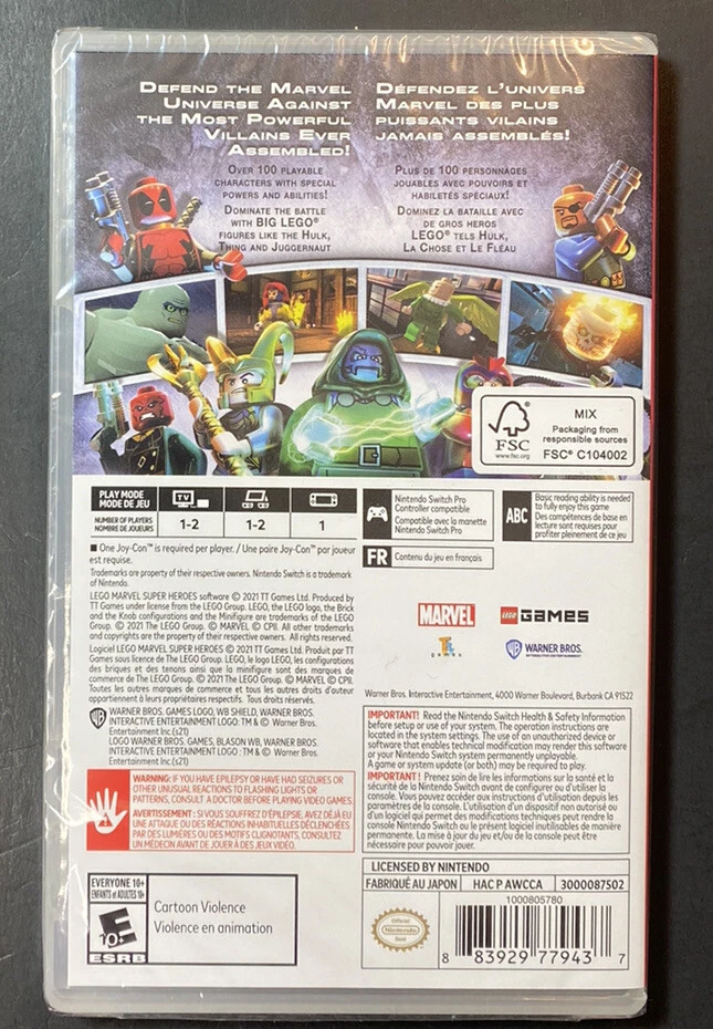 Lego marvel game store for nintendo switch