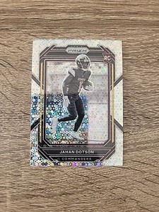 Jahan Dotson 2022 Prizm Rookie RC NO HUDDLE VARIATION SILVER DISCO NEGATIVE #312