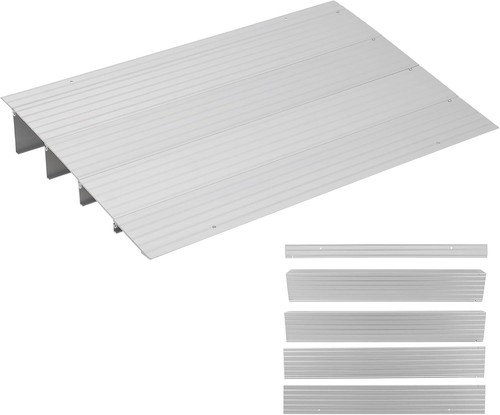 Adjustable Threshold Ramp 1"/2"/3"/4"/5" Rise Aluminum Door Ramp for Wheelchair - Picture 15 of 32